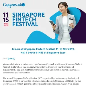 Capgemini - Singapore Fintech Festival